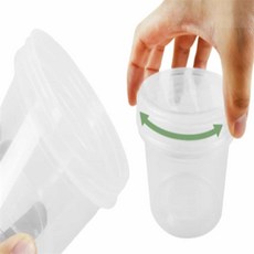 올데이 음식보관통 다회용 밀폐용기, 1호 300ml
