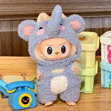 라부부 인형 옷 입히기 세트 꾸미기 의상 의류 티셔츠, 코끼리, 1개