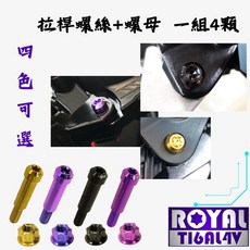 【瘋螺絲】MMBCU曼巴 專區 原廠拉桿螺絲組 64正鈦/ 鈦合金螺絲, 1個, 帝王黑