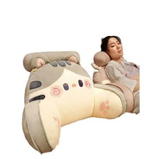 귀여운 등받이 쿠션 침대 사무실 의자 허리쿠션 편안한, 토스트머쉬룸 FF탄력울