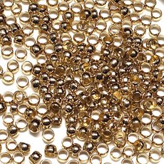 Bead 비즈부재료 누름볼 O링 구멍지프 랍스터고리 한세트, 골드 누름볼 (소-5g)