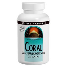 SOURCE NATURALS 珊瑚鈣鎂2:1補充錠, 45顆, 1罐
