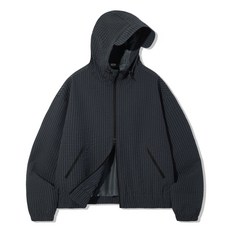 트릴리온 TRILLION 체크 패턴 후드 집업 윈드브레이커_네이비 블랙 TRFJK47NV 379023