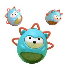 5개월 6개월아기 흥미up 소리나는 촉감 오뚝이 장난감 국민오뚝이 추천 오뚜기장난감, 블루, 1개