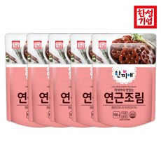 [정연푸드] 한성기업 한끼애 연근조림150g 반찬세트/밥반찬/밑반찬/1인/혼밥 반찬세트, 150g, 5개