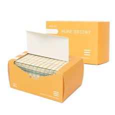 1+1 퓨어그리니 올인원 빨아쓰는 도톰행주 키친타올 박스타입 30매 오렌지+오렌지, 2박스, 30개입