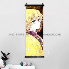 귀멸의칼날 아크릴스탠드 귀칼 장식 스크롤 그림 Himejima Gyoumei 벽 예술 Tomioka Giyuu 홈 Rengoku Kyoujurou 애니메이션 포스터, [00] 25x75cm(10x30inch), [52] gmzr14-31