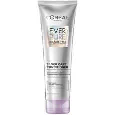 로레알 L'Oreal Paris EverPure 실버 케어 황산염 프리 컨디셔너 그레이 및 헤어용 브라이트닝 영양 헤어 케어 펩타이드가 함유된 비건 포뮬러 240ml(8., 1, 250ml
