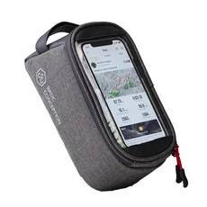 방수 자전거 프레임 프론트 탑 튜브 사이클링 6.3인치 휴대폰 케이스 터치스크린 MTB 팩 액세서리, 01 1 bag