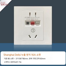 스테인레스 콘센트 커버 야외 덮개 가림 잠금박스, 37.Delixi 방수 5홀 16A, 1세트