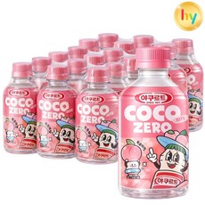 한국야쿠르트 코코바이트 제로 복숭아 280ml 18개