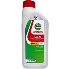 castrol 캐스트롤 GTX 5W30 C3 SN 엔진오일 가솔린 디젤 LPG 겸용, 1개, 1L