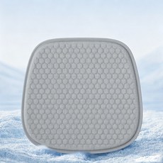 [여름 필수템] 쿨링 젤 시트 통풍 방석 (차량용/사무실), 모던 그레이