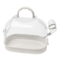 햄스터용 애완동물 운반 상자 물병 기니피그 애완동물 운반 케이스 포함 작은 동물 여행 상자, beige