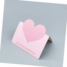 또와상회 하트 엽서 촬영소품, 핑크