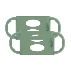 닥터브라운 실리콘 젖병손잡이 젖병 핸들 (와이드형) 색상 택1, 2개, 파스텔 그린