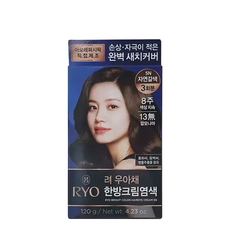 려 우아채 한방크림염색 염모제 6종, 5N 자연갈색, 1개