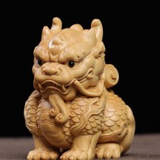 太行崖柏 背書麒麟瑞獸, 如圖所示, 1個