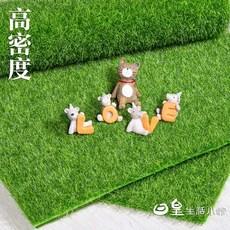 日皇 仿真草皮 人造草皮 裝飾草坪 台灣現貨 拍攝道具 微景觀 盆栽造景多肉盆栽裝飾 仿真苔蘚假草皮 娃娃機, 1個, 35*49cm