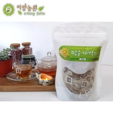 [이랑농원] 땅콩새싹차 삼각 대용량 티백 원재료 국내산100%땅콩새싹 [원산지:국산], 1개, 60개입, 1g
