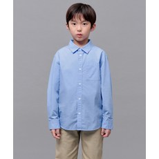 무신사 스탠다드 MUSINSA STANDARD KIDS 릴렉스드 워시드 포플린 셔츠 [삭스 블루] MKDSL9Z02-XB 379782