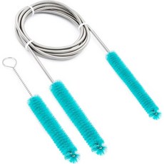 코골이 무호흡증 양압기 스트랩 CPAP 호스 세척 브러시 핸디 세척에 적합 7피트 튜브 22mm 19mm 15mm 직경 튜브(녹색), Green