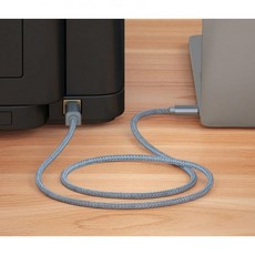 USB B에서 C 프린터 케이블 10피트 타입 코드 디지털 피아노용 MIDI 키보드 DJ 컨트롤러, 6.6피트