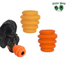 Green Sheep 天然橡膠藏食玩具, 橙色, 1個