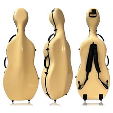 碳纖維超輕大提琴盒 4/4 防水抗壓飛機托運, 1個, 橄欖綠色