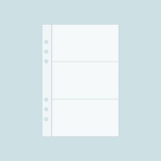 와우샵 6공 다이어리 명함카드파우치 A5 A6 속지