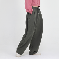 네오플레인 투턱 기모 와이드 트레이닝 밴딩 팬츠 남녀공용 빅사이즈 커플바지 6 COLOR