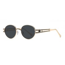 復古橢圓金屬框太陽眼鏡 歐美風格 抗UV400 潮流個性設計