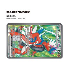 EX MEGA VENUSAUR CHARIZARD BLAS SE 필름 ITE 스티커 MEWTWO PVC 은행 카드 스킨 RAYQUAZA 무광택 신용 데지트, Large Chip, B0364