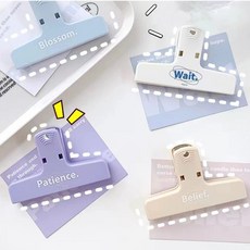 와이드 클립형 벽면 걸이형 파스텔 집게 자석 클립 마그네틱클립 냉장고 서류 홀더 냉장고자석, 화이트