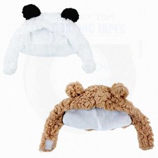 반려동물 사진촬영 악세사리 귀여운 반려묘 고양이 모자, 팬더
