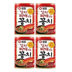 샘표 김치찌개용 꽁치, 4개, 400g