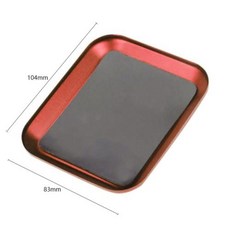 RC카 부품 110 크롤러 자동차용 금속 시뮬레이션 데코 액세서리 액시얼 SCX10 90046 AXI03007 Traxxas TRX4 TRX6 레드캣 mst용, 6) Screw tray red, 1개