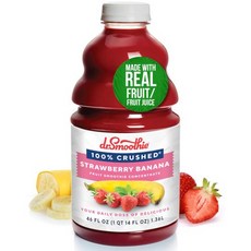 닥터 스무디 100% 으깬 딸기 바나나 46 Fl Oz () Dr. Smoothie 100% Crushed Strawberry Banana – No Added Sugar Mad