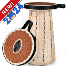 (신상품)셀허브 자바라 휴대용 캠핑 접이식 놀이동산 의자 (최대높이45cm), 접이식의자+가방케이스 2개, 1개