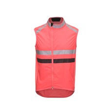 [그레이앤코]자전거 조끼 바람막이 반사 방풍 핑크 질렛