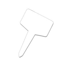 식물이름표 화분이름표 화분라벨 식물라벨 (T자형 대) 흰색 100개1묶음 식물이름표 cly+31700we, 1개