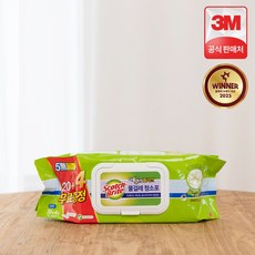 3M 스카치브라이트 물걸레 청소포 대형 더블액션 플러스 20+4매