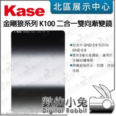 Kase K100 金剛狼系列 100x150mm Soft Hard GND0.9 雙向漸變鏡