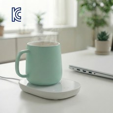 럽위어 온도유지 머그 컵 보온 받침대, 1개, 스노우 화이트
