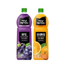 미닛메이드 시그니처 오렌지+포도, 2개, 1.5L