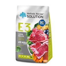 Holistic Recipe 耐吉斯 E3 成犬活力羊肉餐 大顆粒 4.5LB(2.04KG), 1個, 2.04kg, 羊