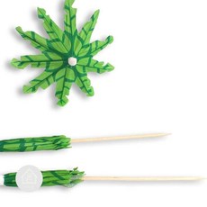 칵테일 이쑤시개 푸른잎 이쑤시개픽 칵테일도구 케익픽