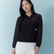 지센 여성 데일리 캐주얼 스타일 ZISHEN 04 매쉬 후드 풀집업 가디건 Lptsq341 BK 49931029DH6078290, 블랙 100