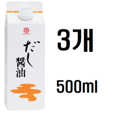 일본 카마다 간장 다시 간장 500mlx3봉 세트, 3개, 500ml