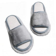 청소 슬리퍼 간편 물걸레 분리형 청소용 실내화 물기제거 소음방지 실내용 찍찍이 벨크로 극세사 두꺼운, 여성용